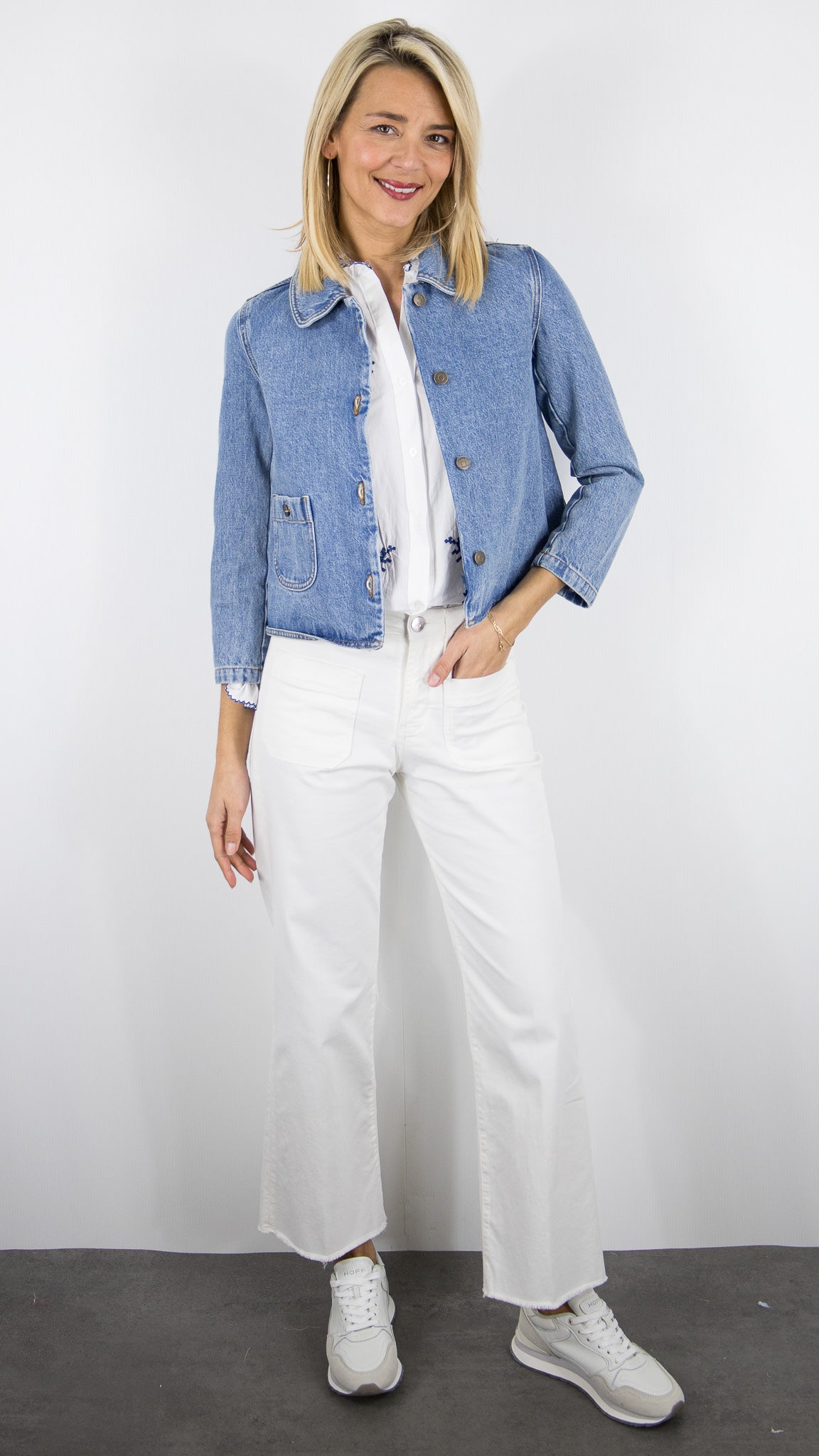 VESTE COURT EN JEANS BA&SH TINY JACKET