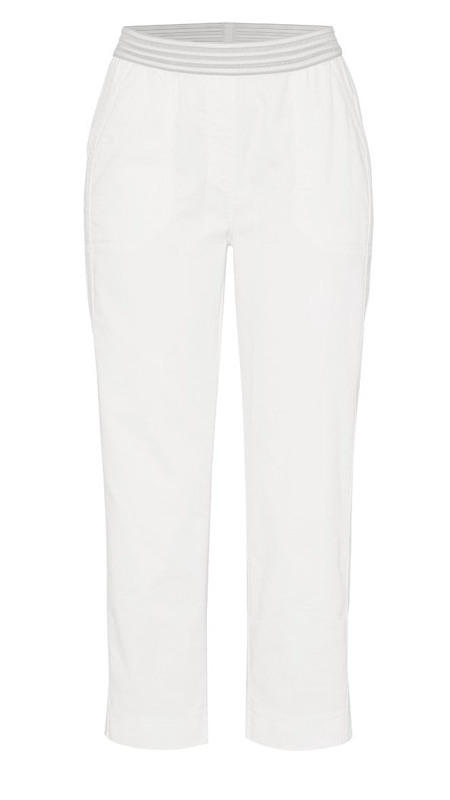 PANTACOURT JOGPANT TAILLE ELASTIQUE POUR FEMME TONI 21-21/1805-8#COLOR_80/BLANC