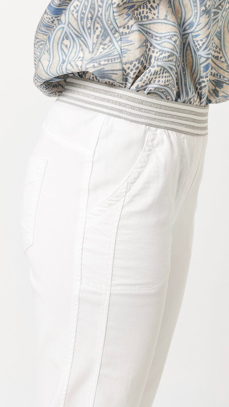 PANTACOURT JOGPANT TAILLE ELASTIQUE POUR FEMME TONI 21-21/1805-8#COLOR_80/BLANC
