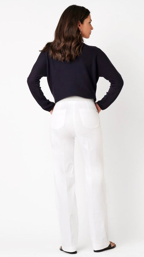 JEANS LARGE POUR FEMME  TONI 11-32/1213-64#COLOR_80/BLANC