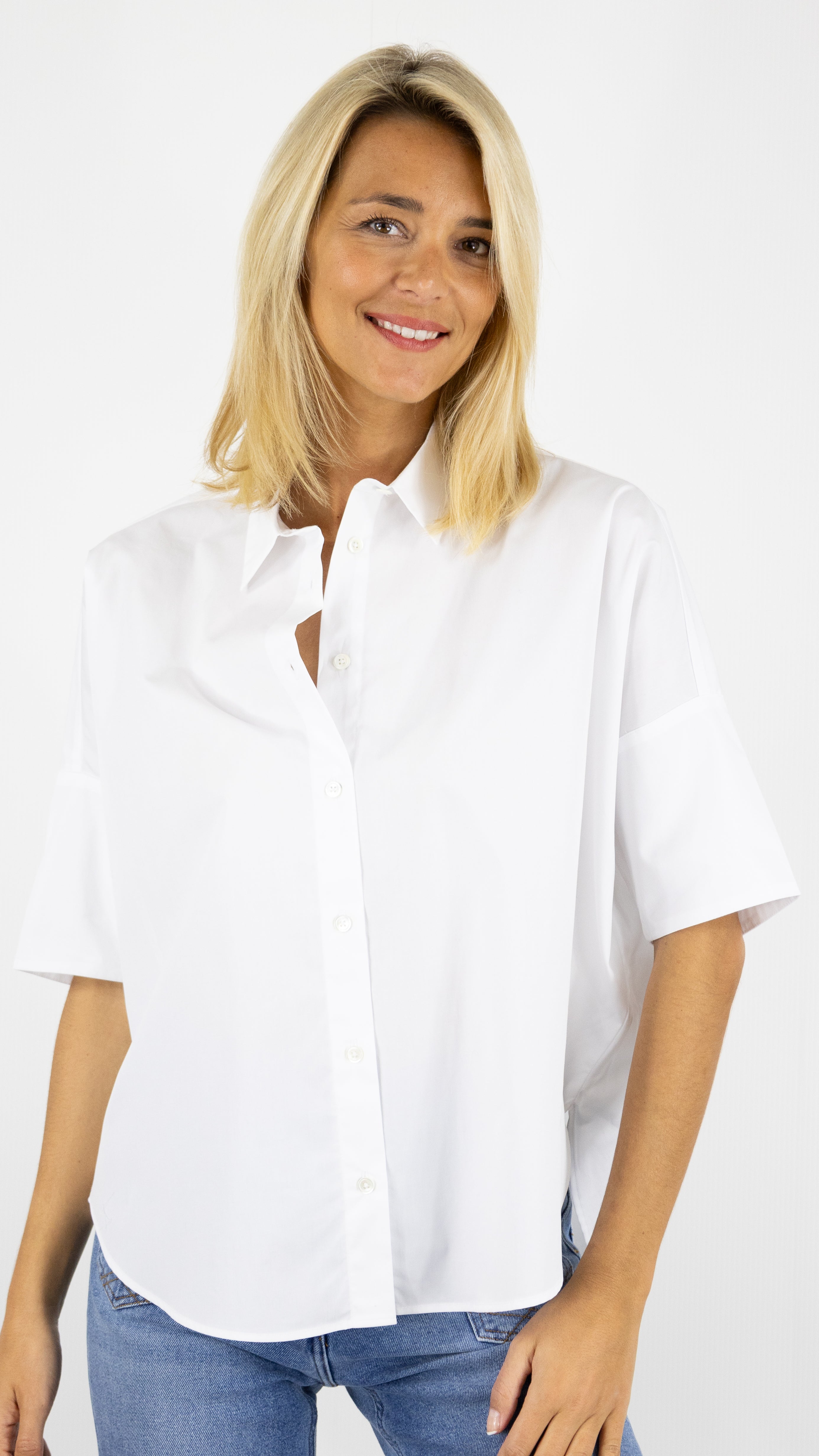 CHEMISE OVERSIZE EN COTON BLANCHE ULEANA GERARD DAREL DBC53/B100