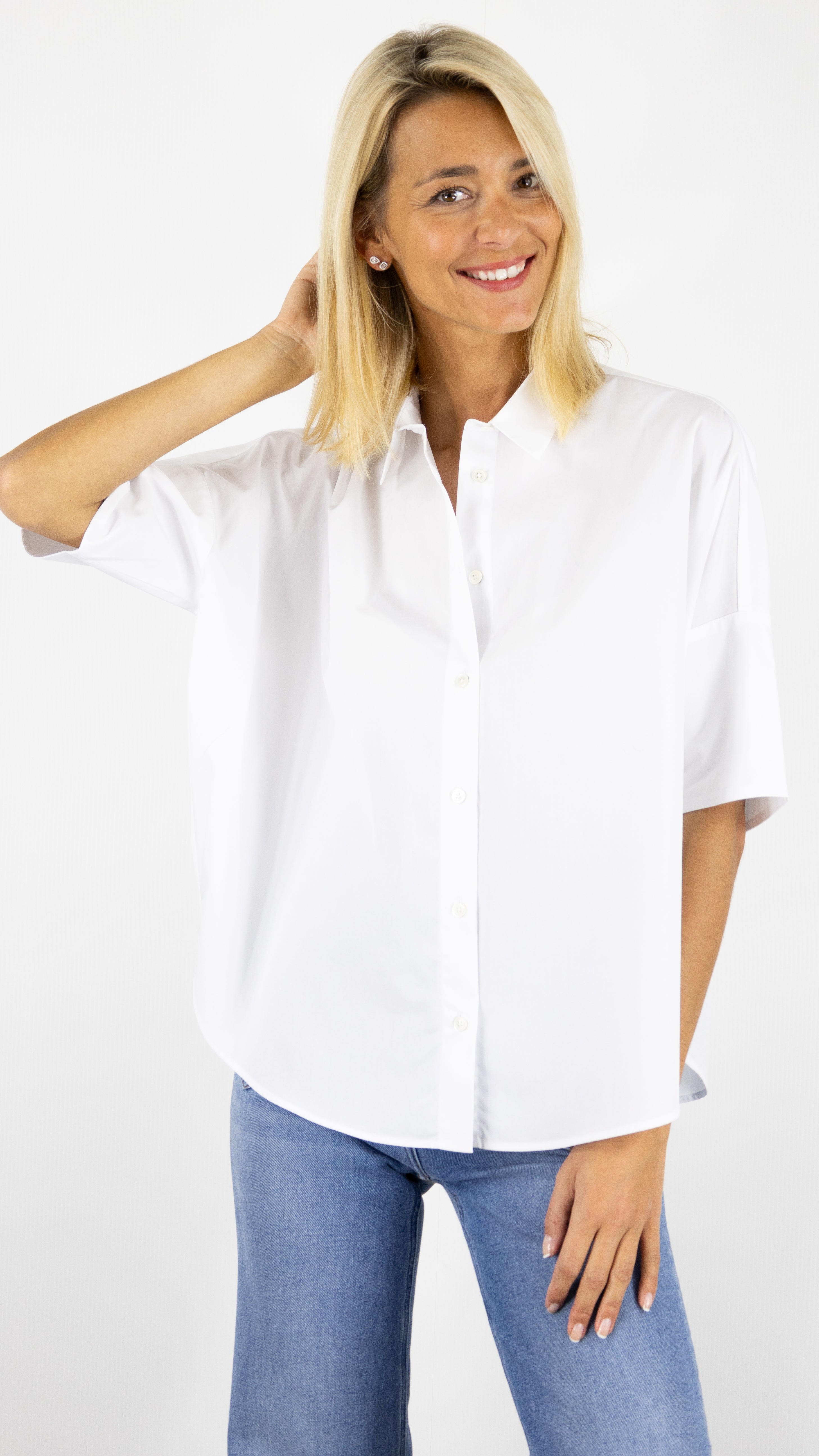 CHEMISE OVERSIZE EN COTON BLANCHE ULEANA GERARD DAREL DBC53/B100