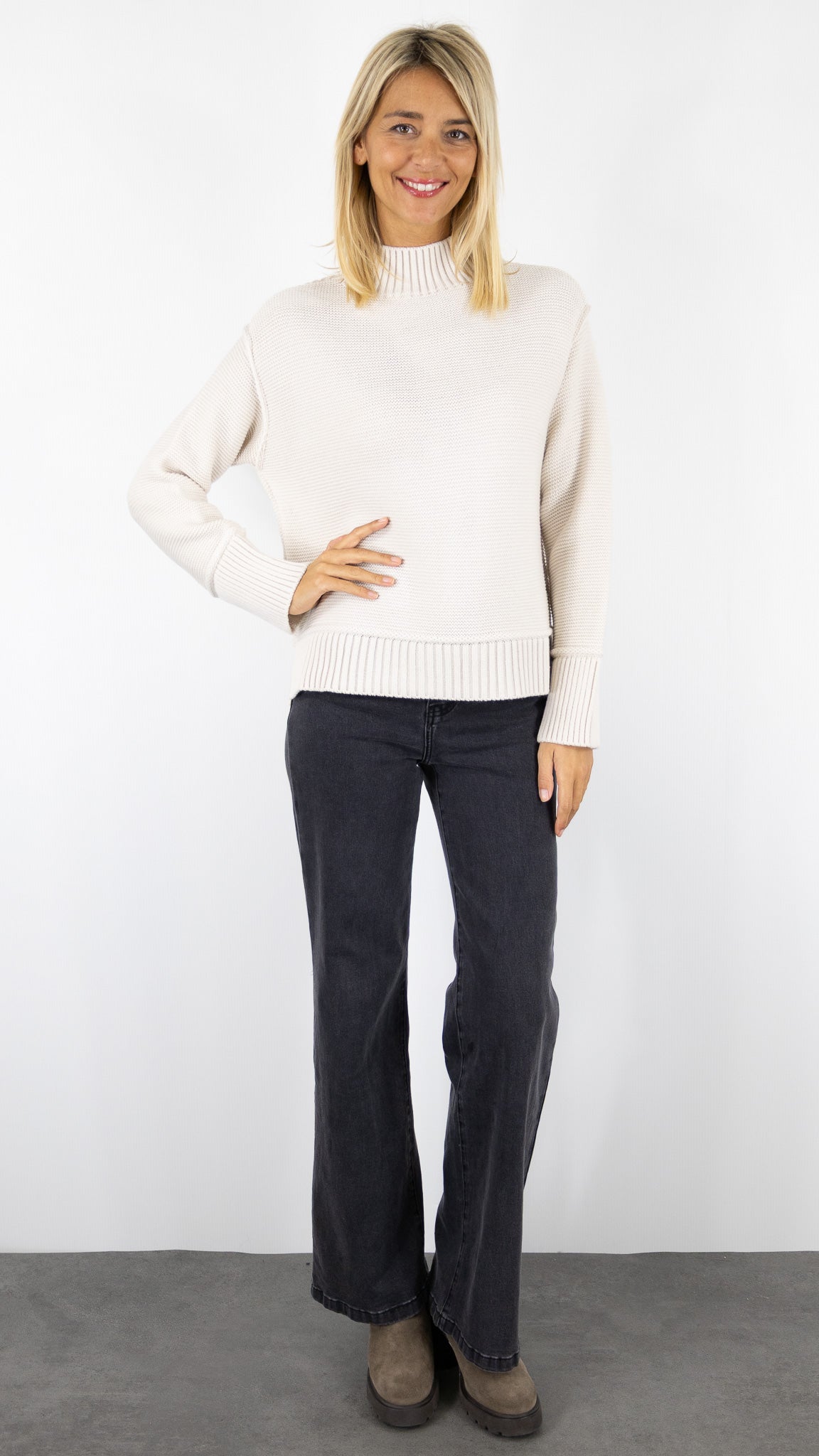 PULL COL MONTANT VALORA AN'GE#color_ECRU