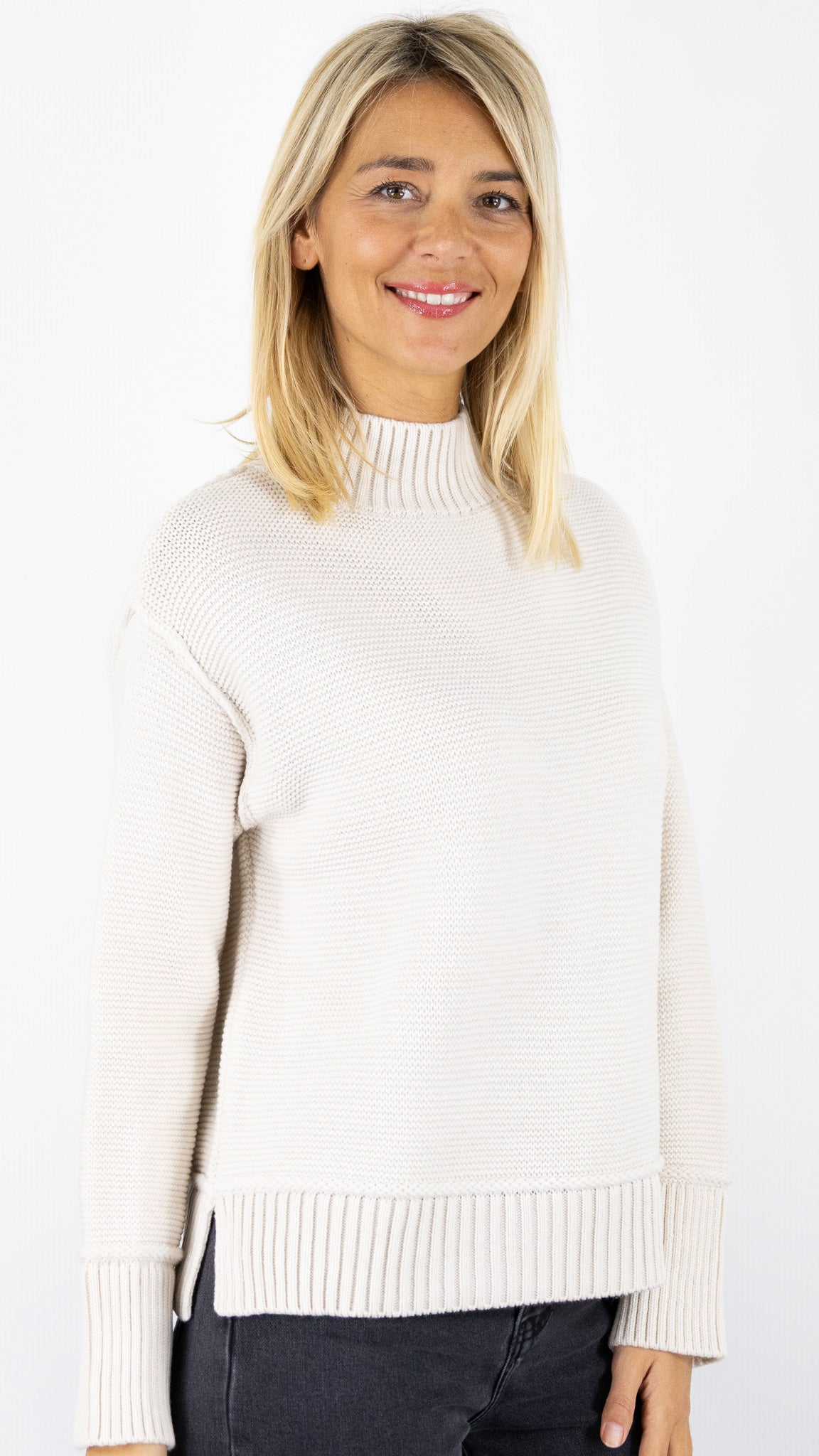 PULL COL MONTANT VALORA AN'GE#color_ECRU