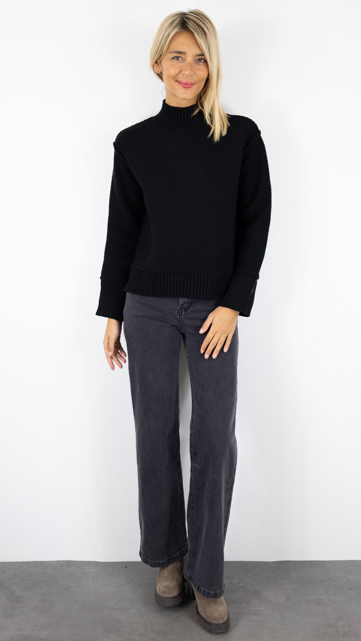 PULL COL MONTANT VALORA AN'GE#color_NOIR