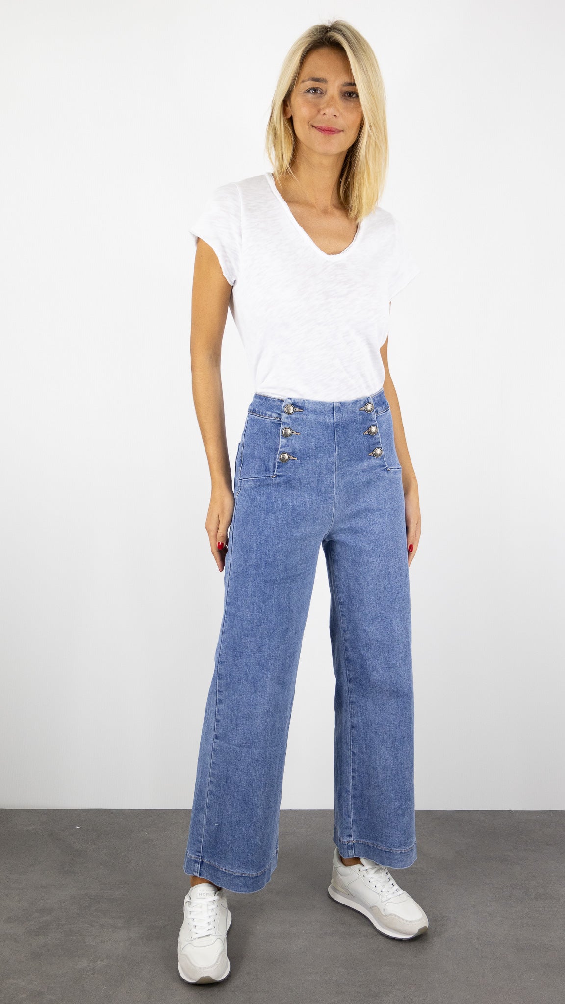 PANTALON LARGE WIDE LEG DENIM ORAIJE VICTORINE