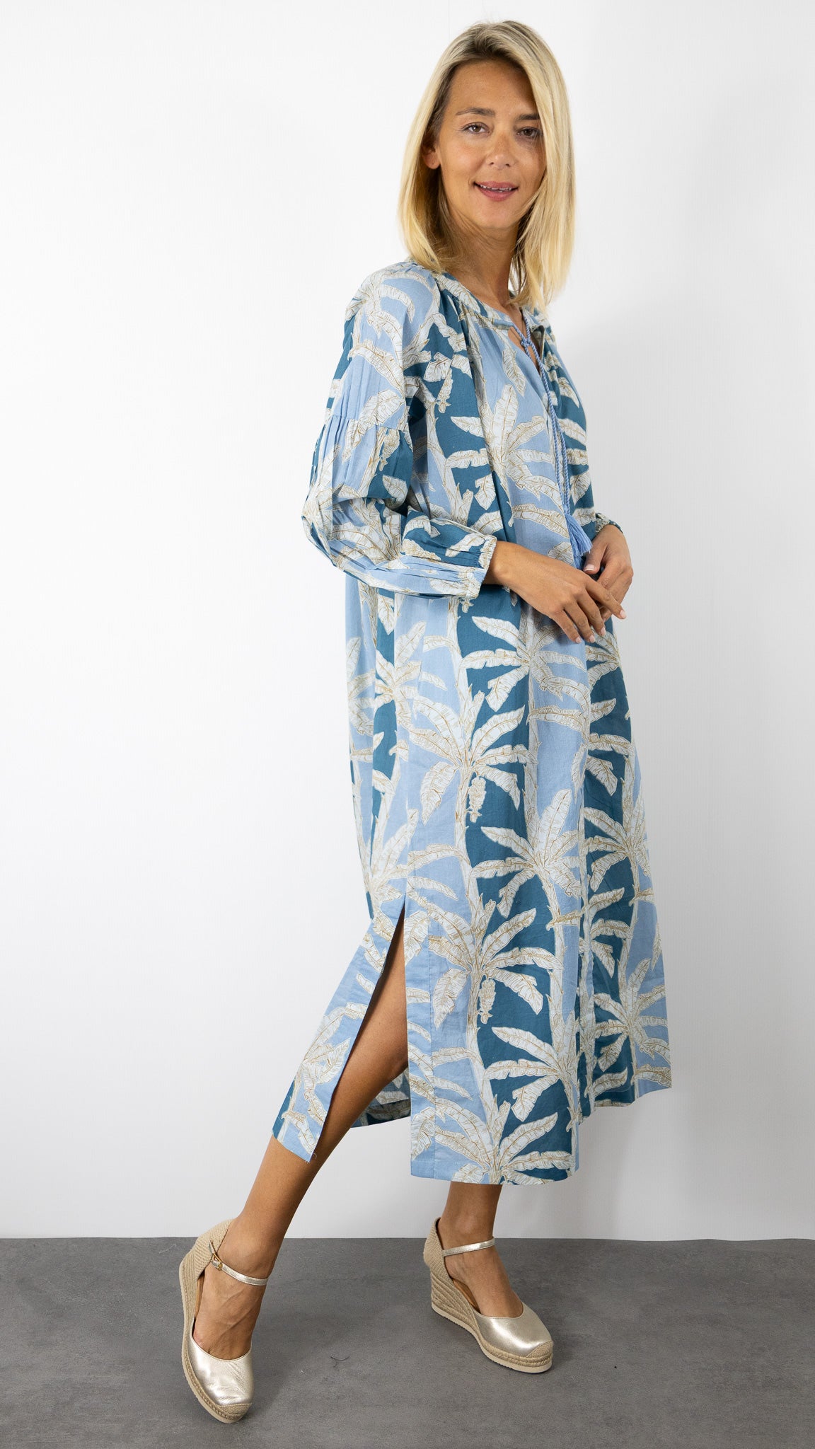 ROBE MIDI AMPLE IMPRIMEE EN COTON  ZEN ETHIC VIRGINIA VR5211