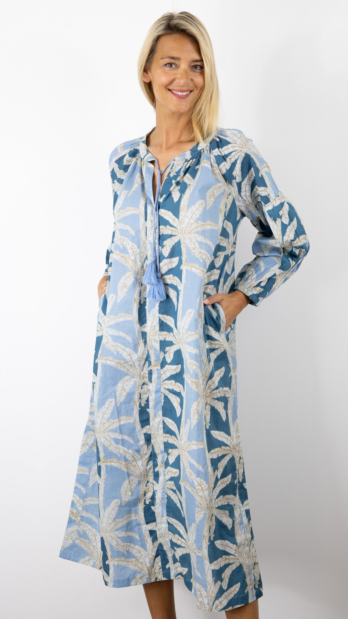 ROBE MIDI AMPLE IMPRIMEE EN COTON  ZEN ETHIC VIRGINIA VR5211
