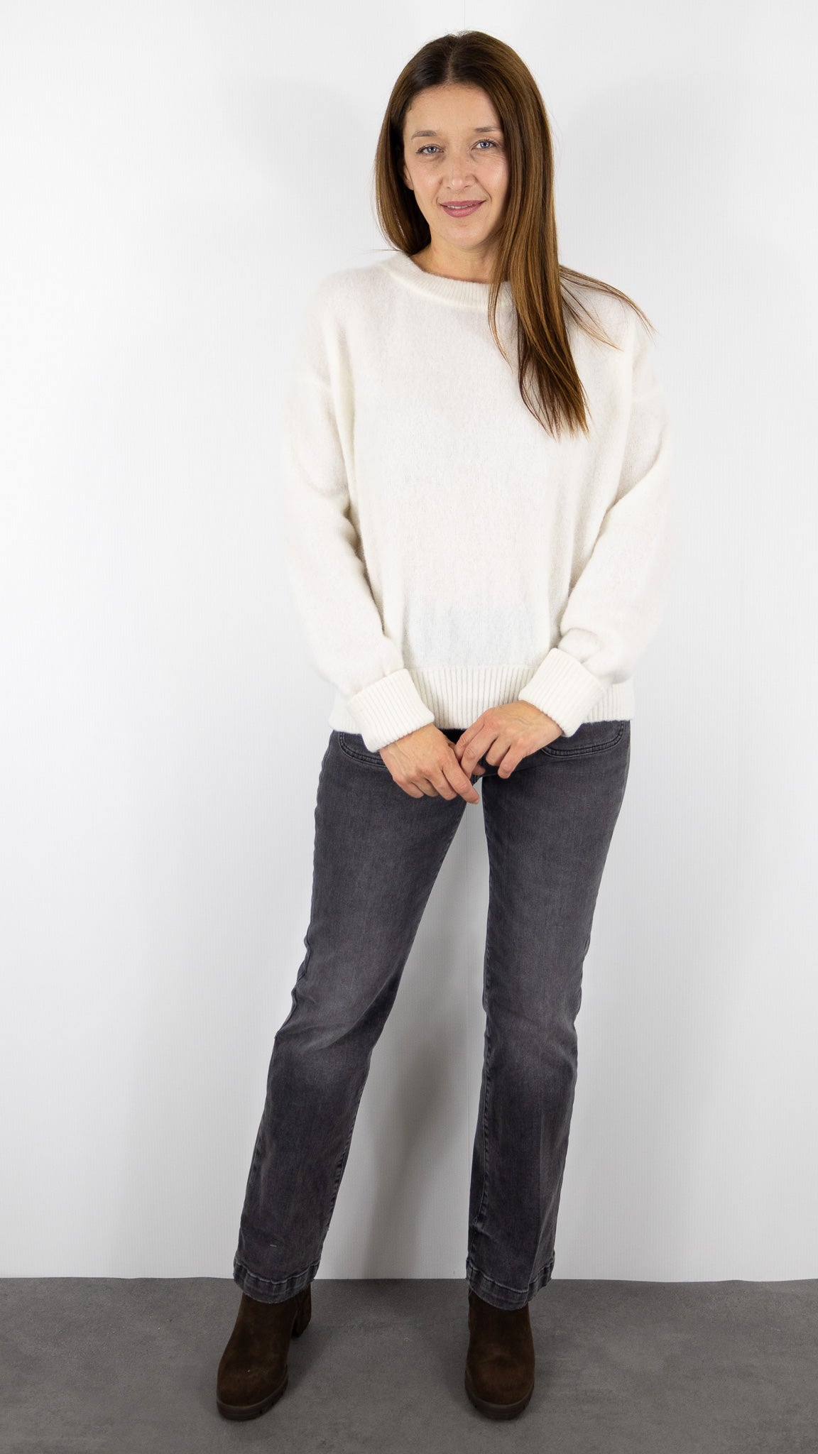 PULL EN ALPAGA COL ROND AMERICAN VINTAGE VITOW VITO18E#COLOR_BLANC
