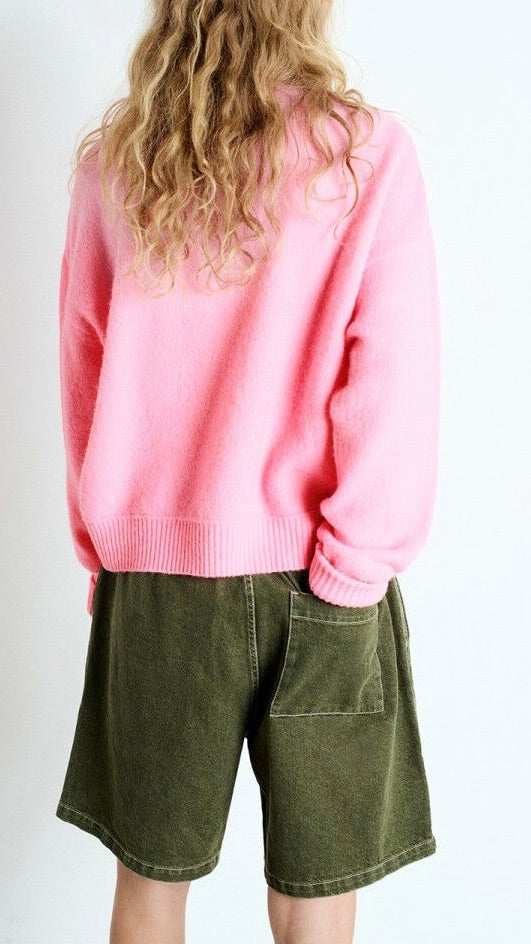 PULL COL ROND EN ALPAGA AMERICAN VINTAGE VITOW#COLOR_ROSE CHINE