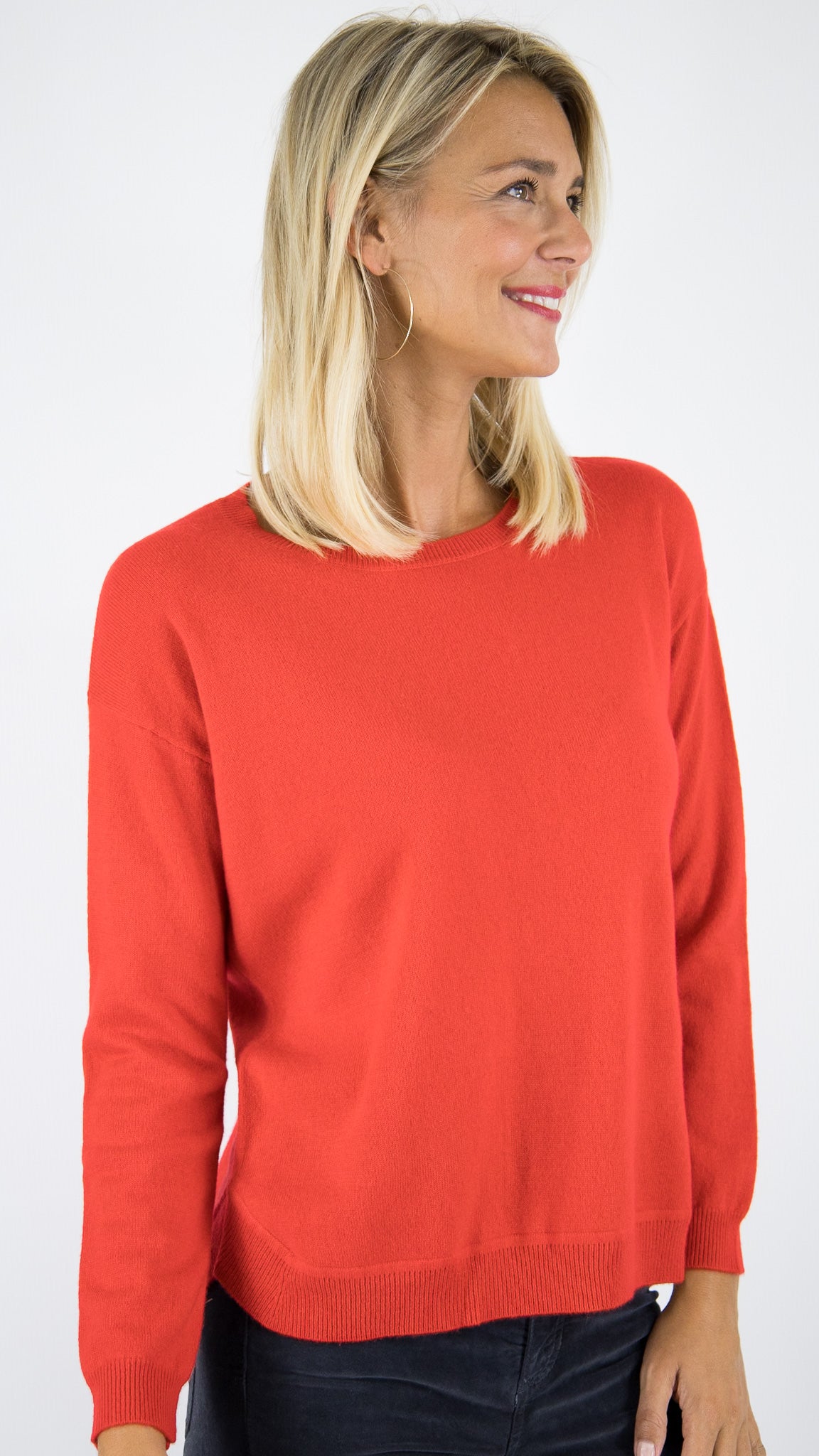 PULL EN CACHEMIRE POUR FEMME  ESTHEME WES20A33H#COLOR_23014/ECARLATE