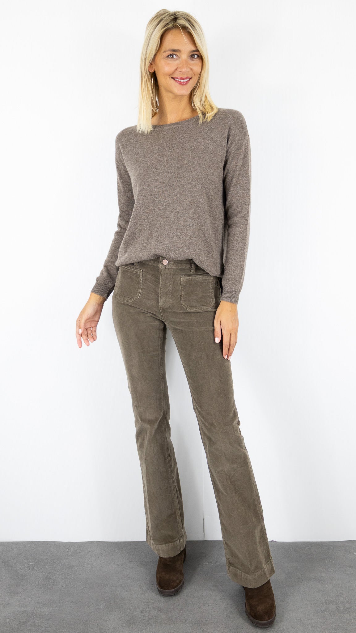 PULL EN CACHEMIRE POUR FEMME  ESTHEME WES20A33H#COLOR_17010/TOAST