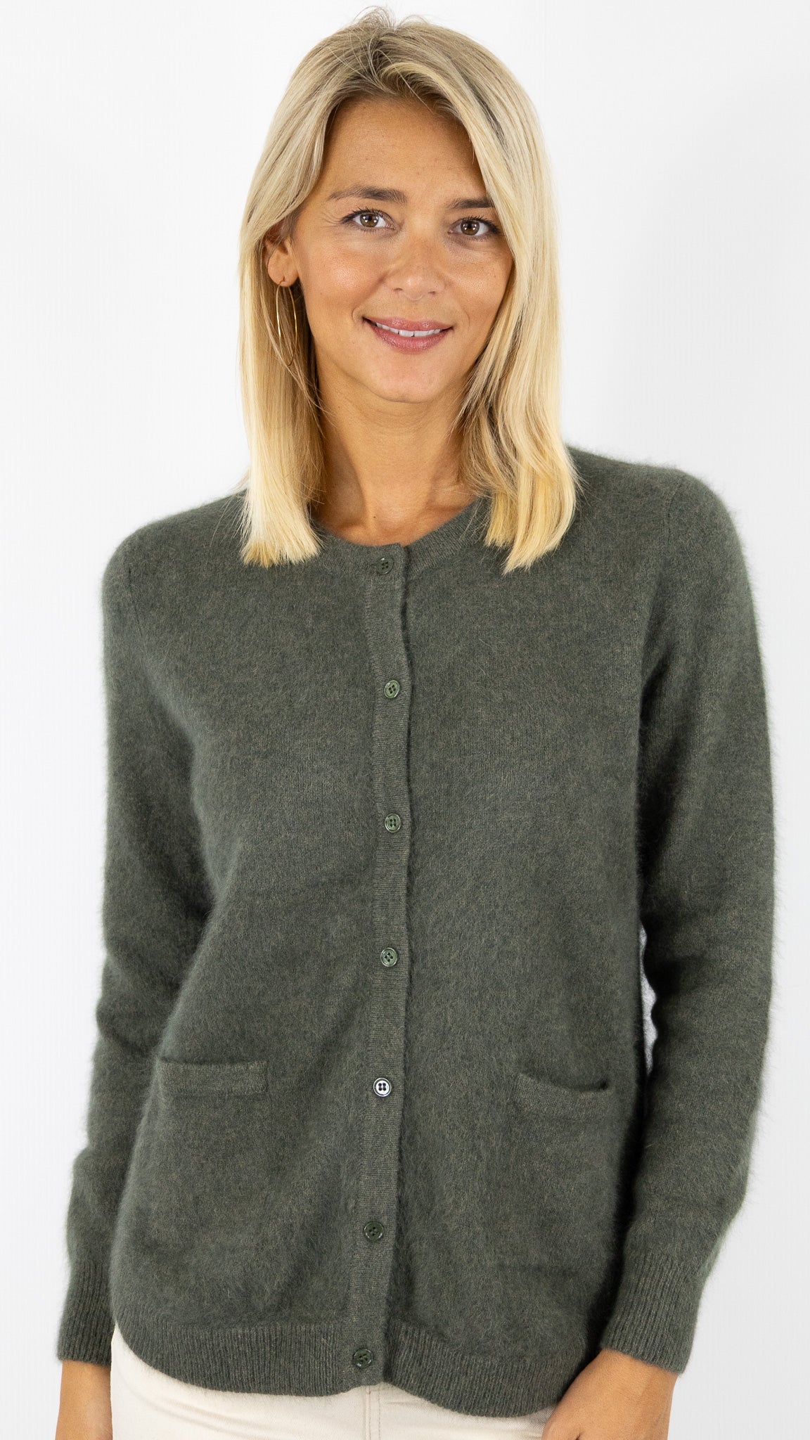 CARDIGAN EN RACCOON VIOLET FEMME  ESTHEME WES2253HR/1#COLOR_2109/VEGETAL