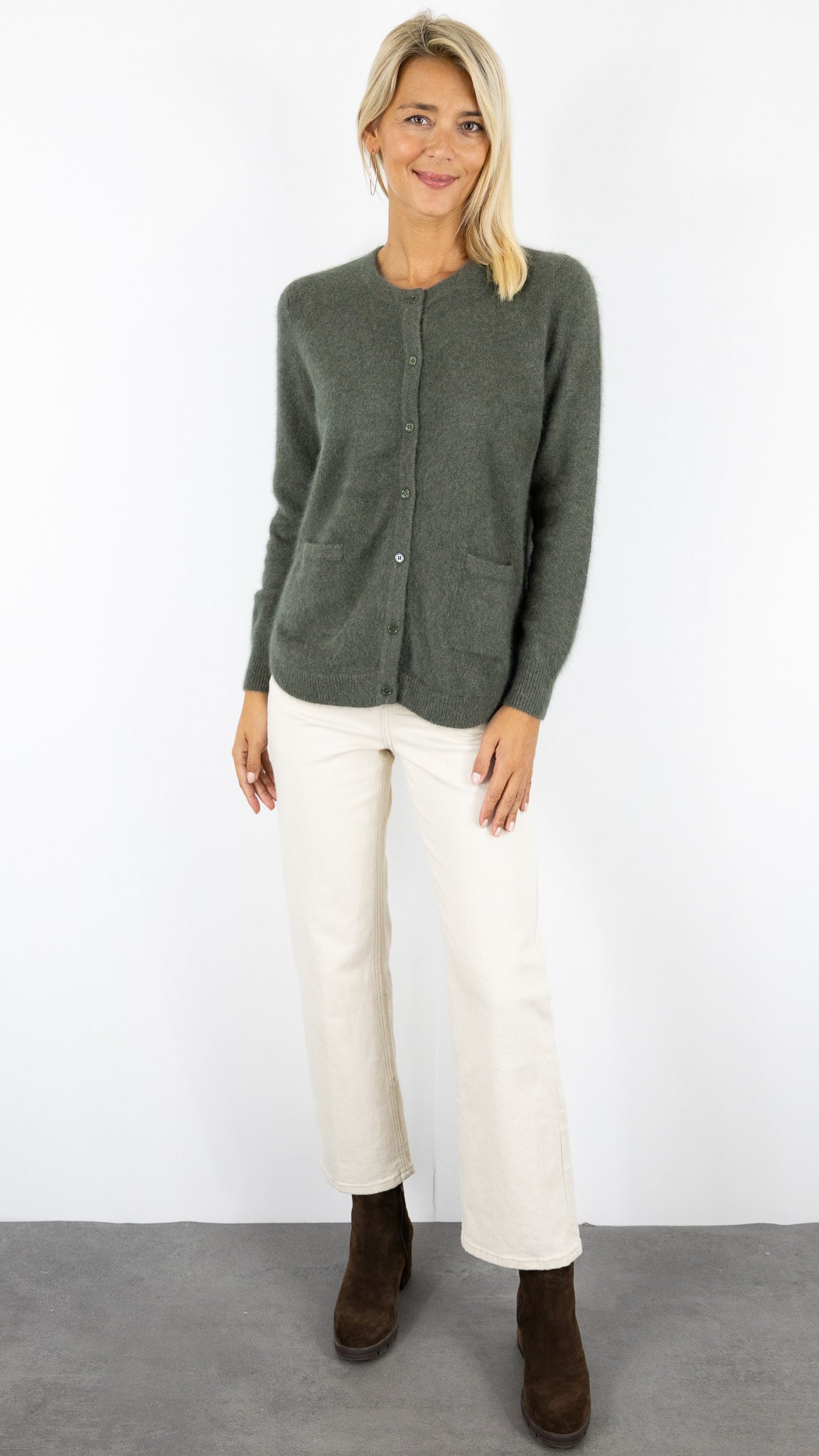 CARDIGAN EN RACCOON VIOLET FEMME  ESTHEME WES2253HR/1#COLOR_2109/VEGETAL