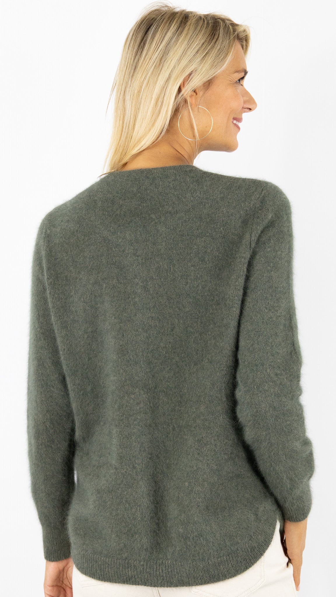 CARDIGAN EN RACCOON VIOLET FEMME  ESTHEME WES2253HR/1#COLOR_2109/VEGETAL