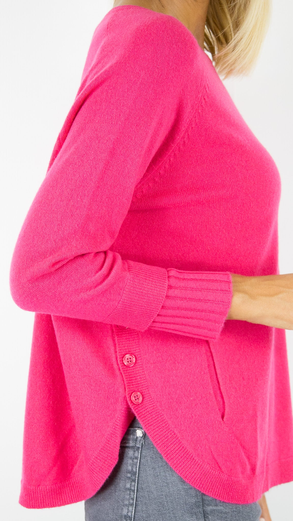 PULL COL ROND EN CACHEMIRE FEMME ESTHEME WES2277H#COLOR_17714/BARBIE