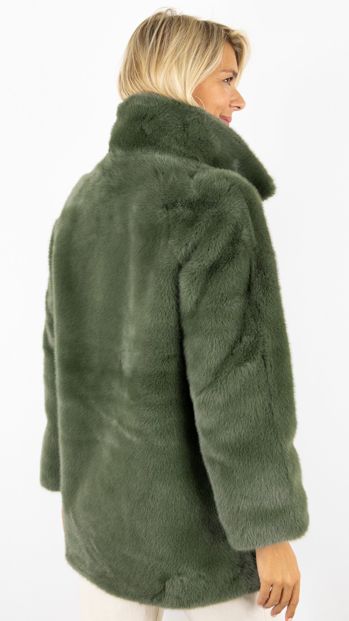 MANTEAU EN FAUSSE FOURRURE ESTHEME WES2491HF#COLOR_12025/KAKI