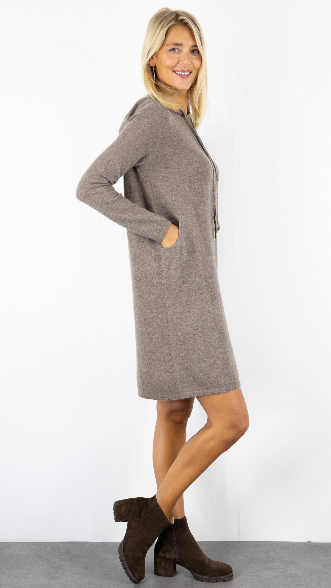ROBE CAPUCHE EN CACHEMIRE ESTHEME WES25114H#COLOR_17010/TOAST