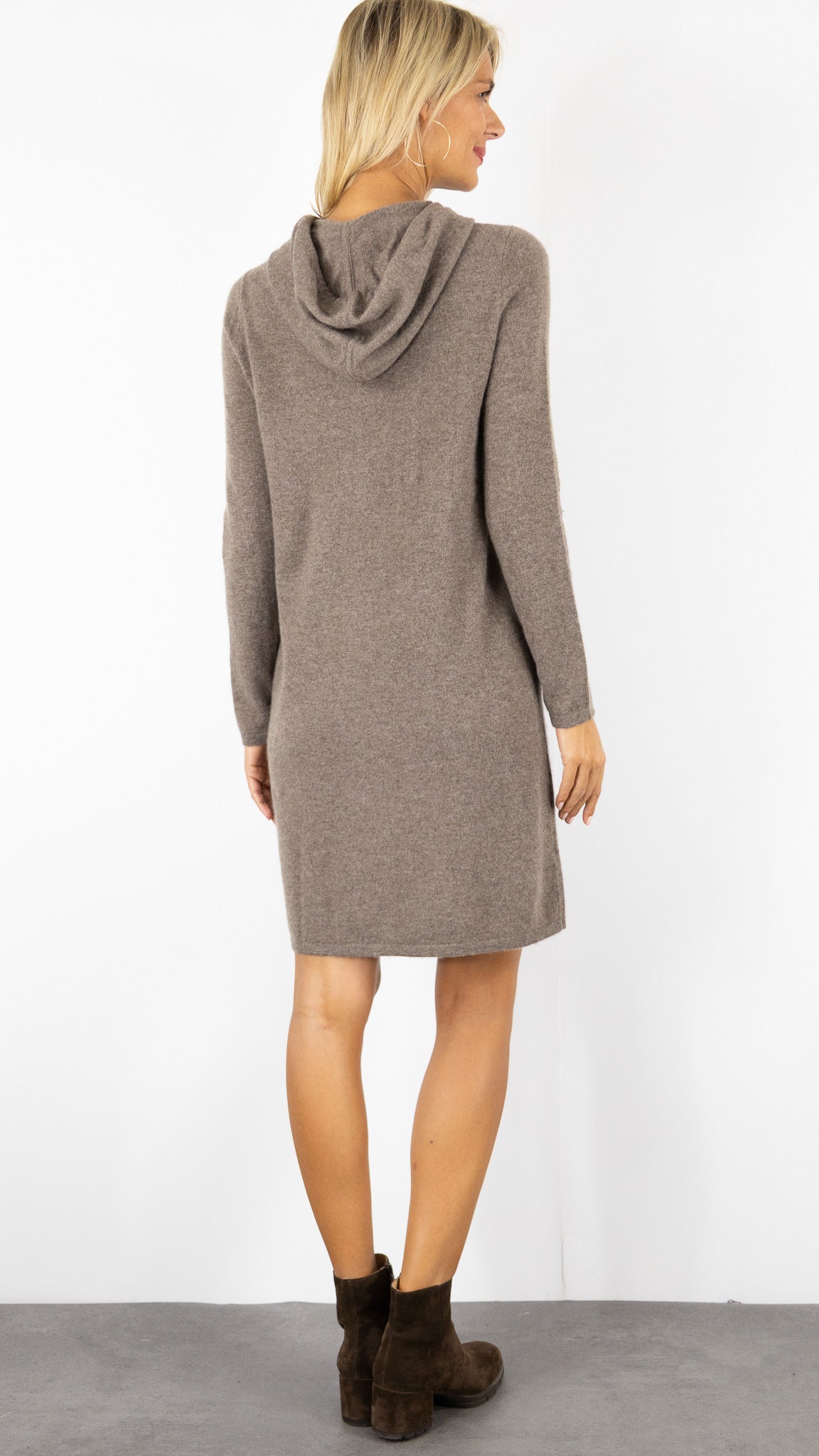 ROBE CAPUCHE EN CACHEMIRE ESTHEME WES25114H#COLOR_17010/TOAST