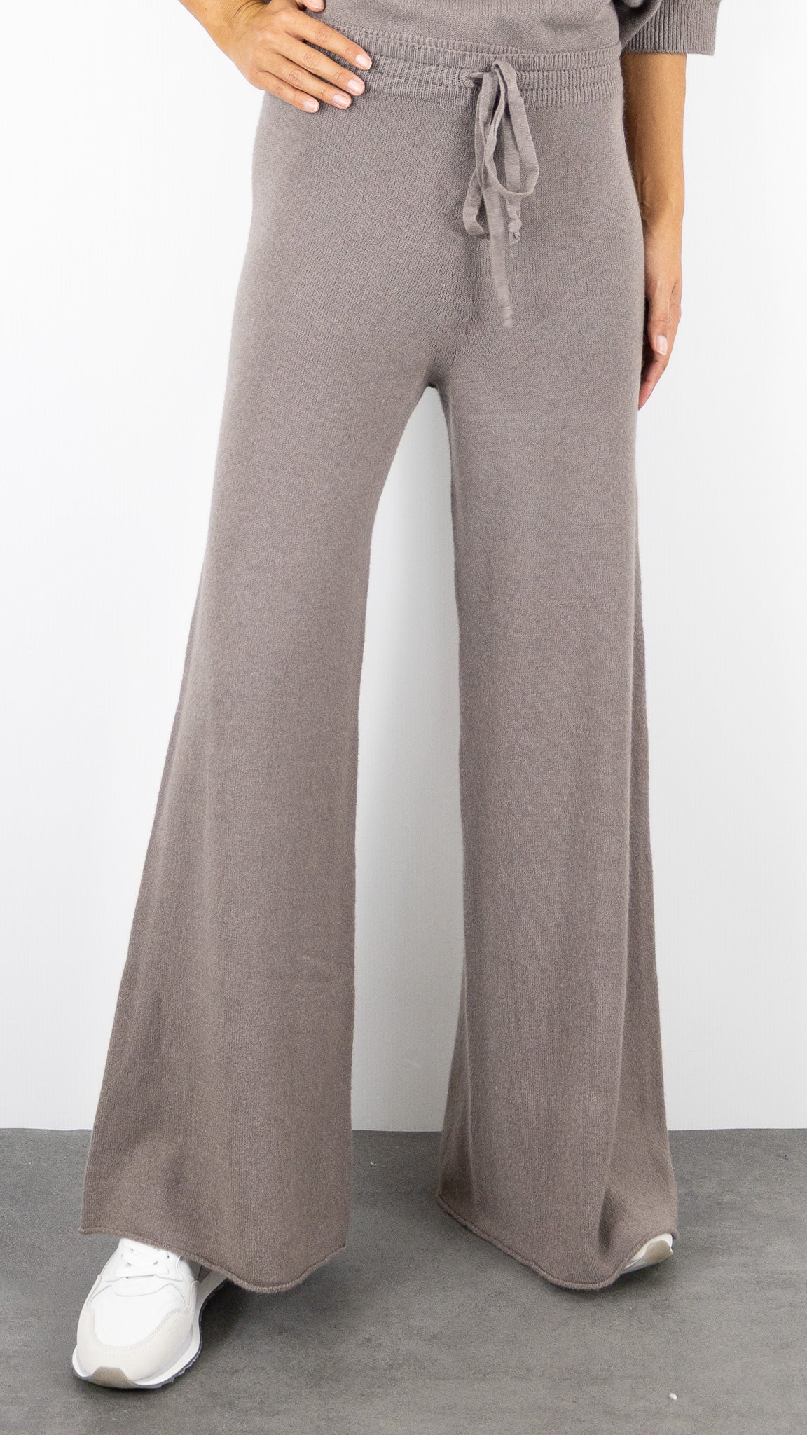 PANTALON LARGE EN MAILLE TORTORA TAUPE ALEXANDRE LAURENT Z320