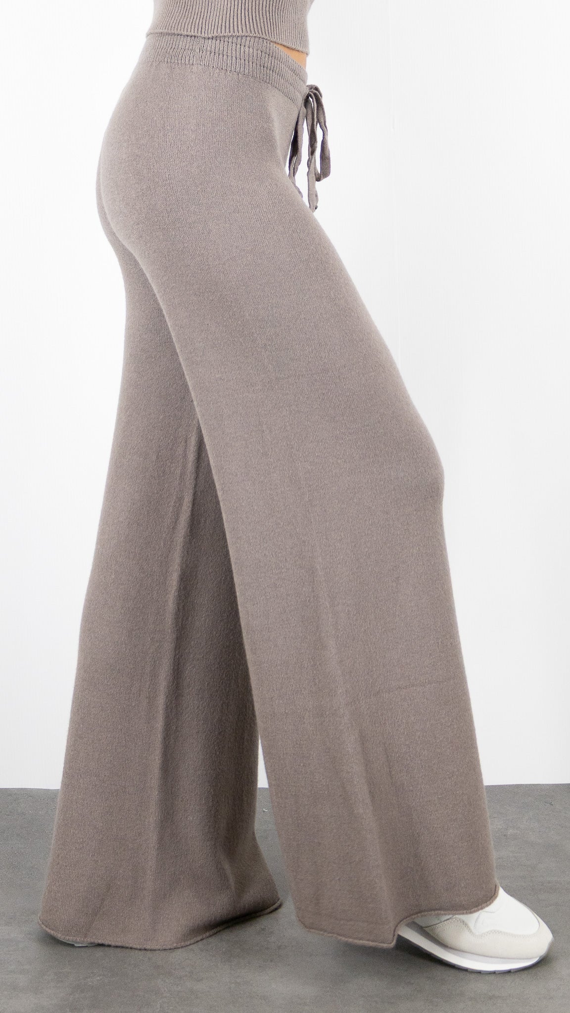 PANTALON LARGE EN MAILLE TORTORA TAUPE ALEXANDRE LAURENT Z320