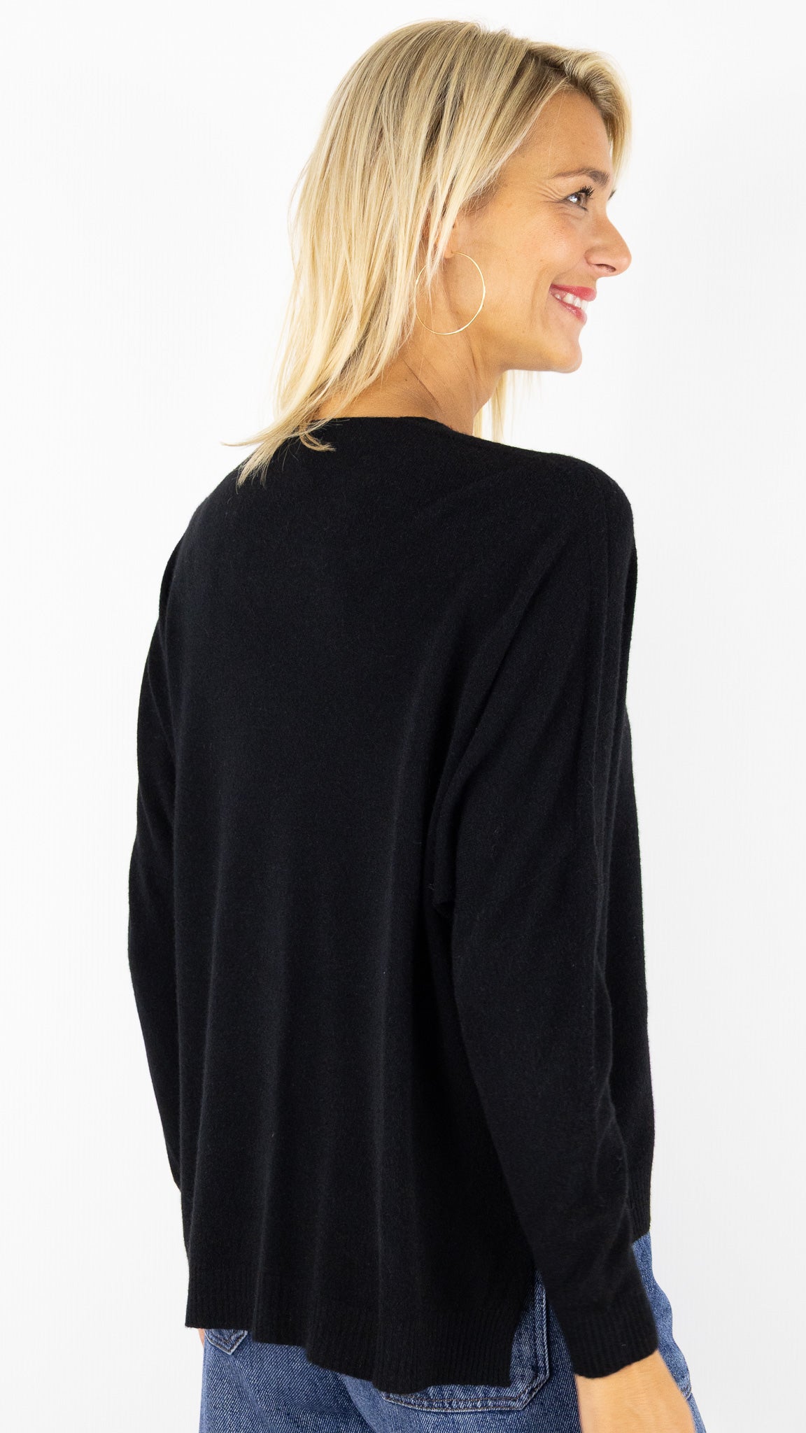 PULL V AMPLE ALEXANDRE LAURENT Z8840#COLOR_NOIR
