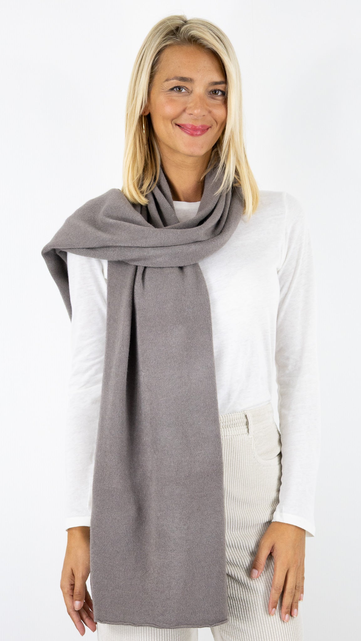 ECHARPE DOUCE ALEXANDRE LAURENT Z903#COLOR_TORTORA/TAUPE